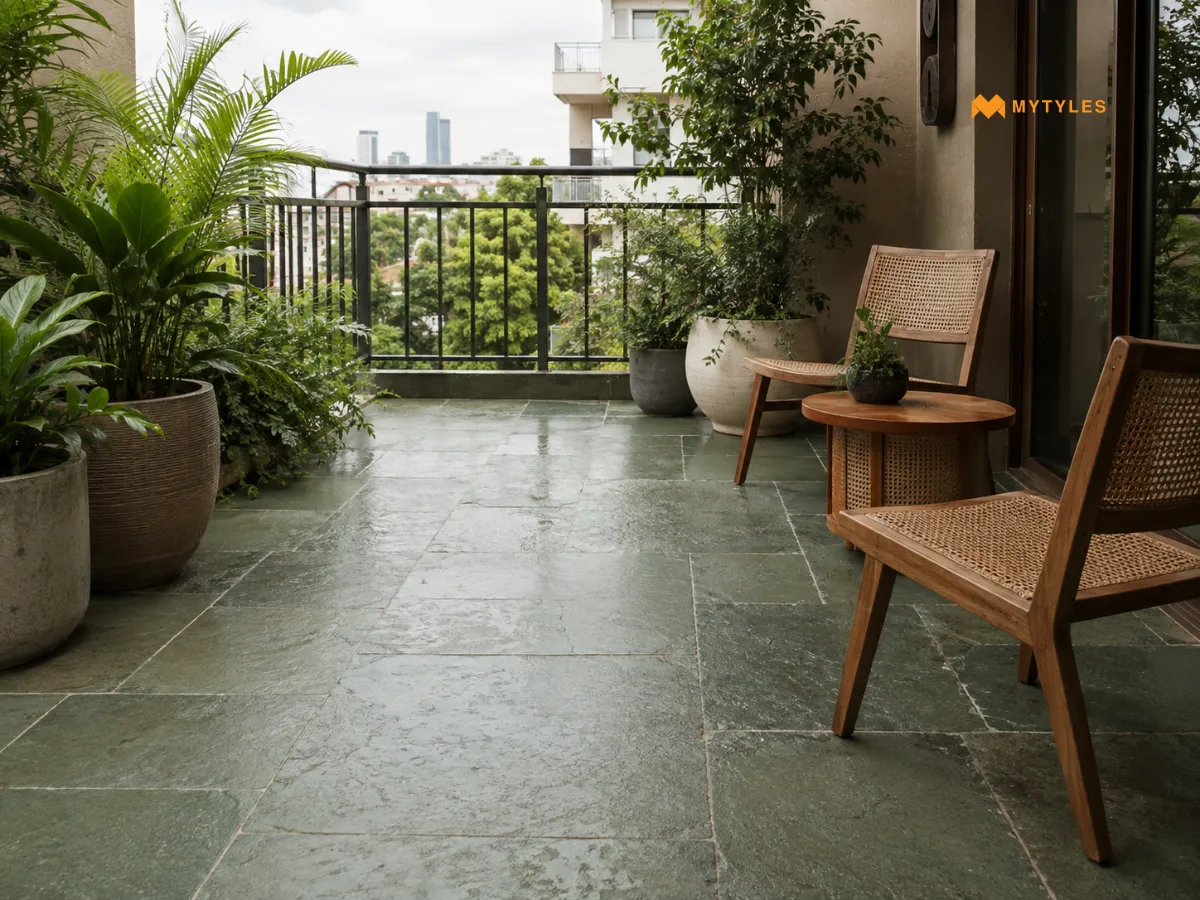 Natural Finish Kota Stone Tiles for Balconies